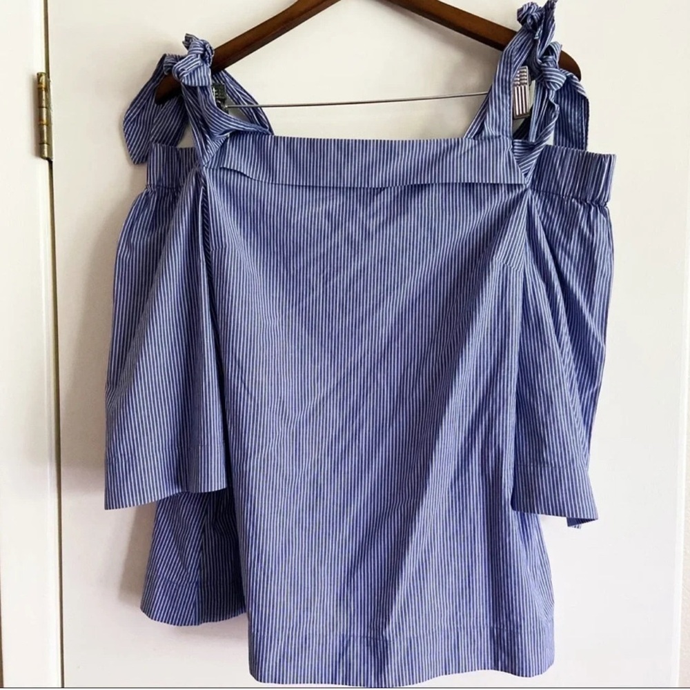 Off The Shoulder Tie Blouse